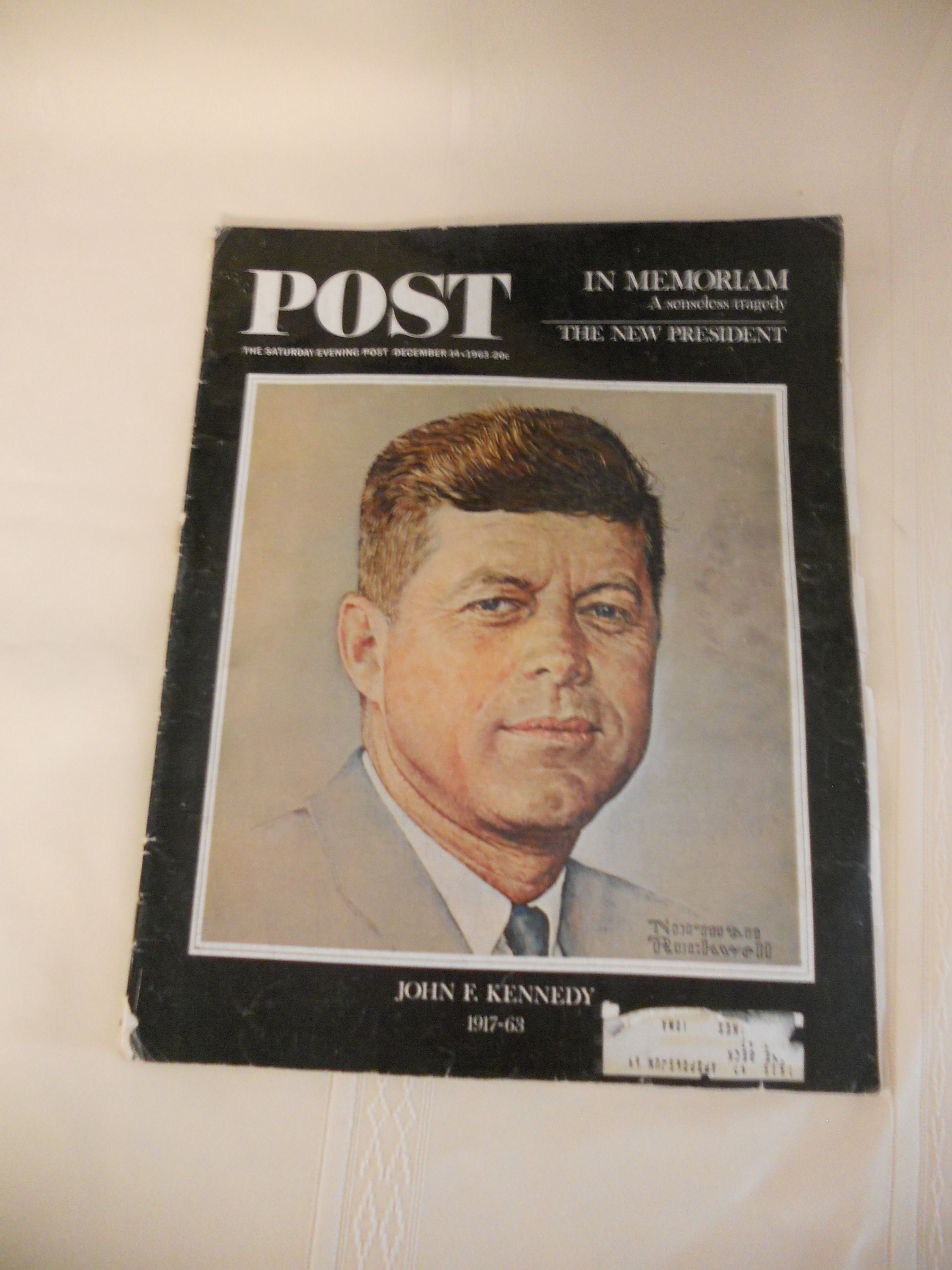 Vintage December 14, 1963 POST Saturday Evening Post John F