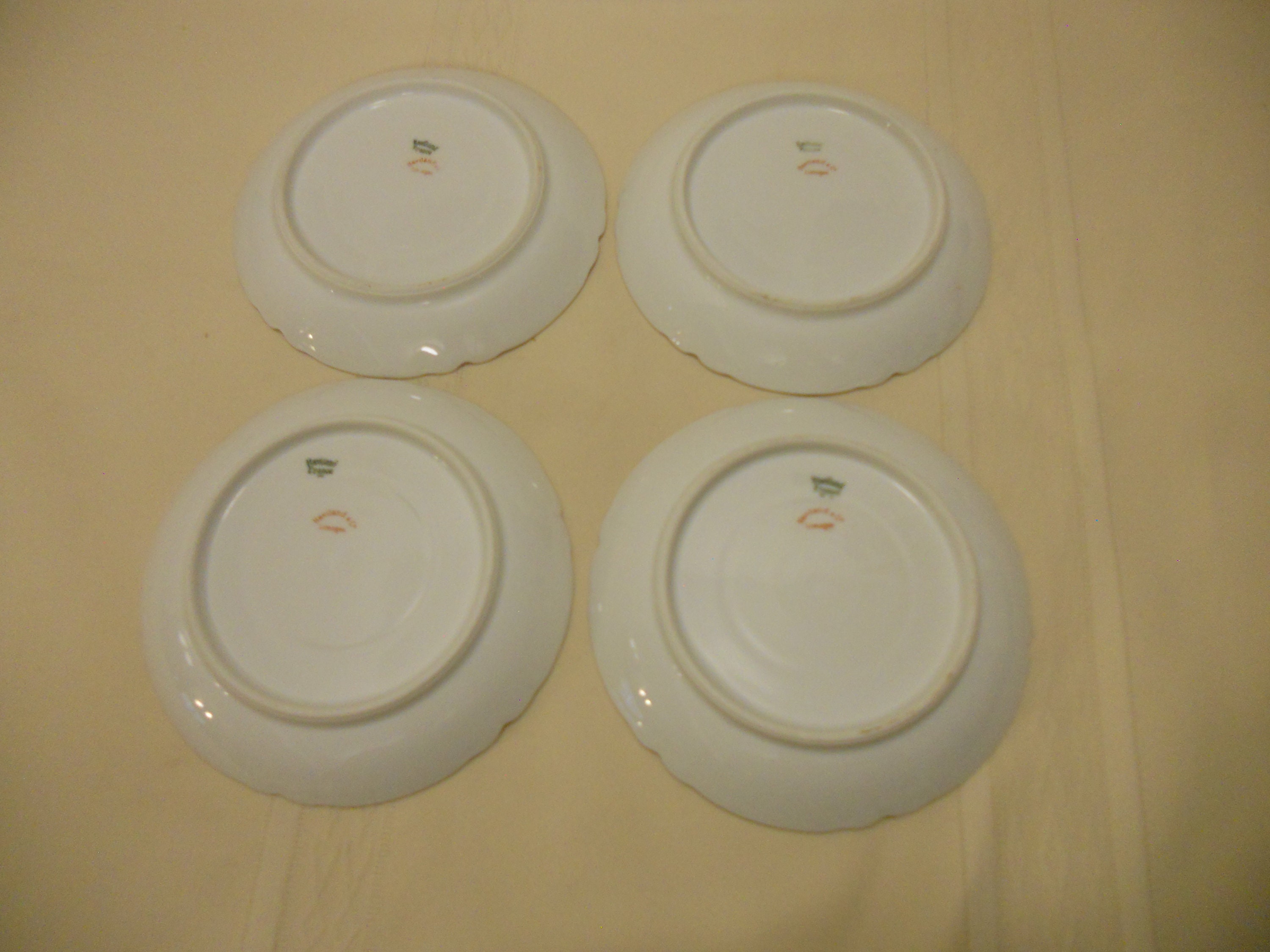 Vintage Haviland China Schleiger Pattern 4 Saucers Limoges Etsy