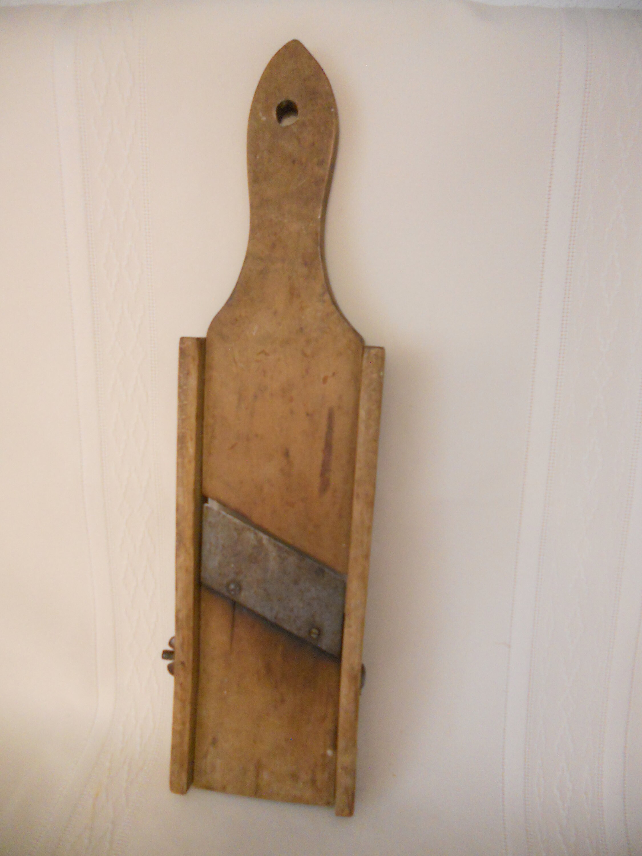 Vintage Small Wooden Kraut Cutter With Metal Blade and Wood Etsy