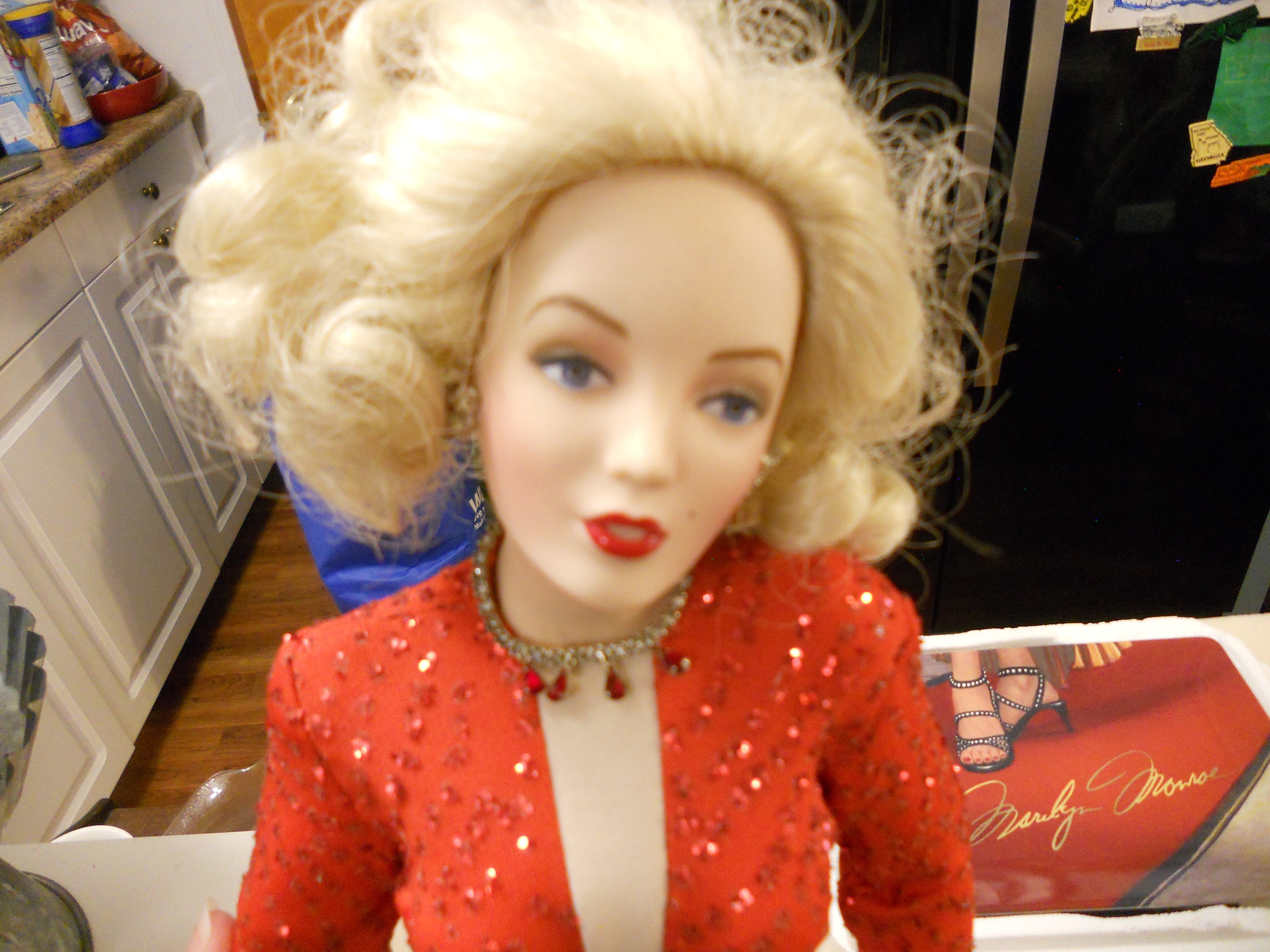英】B268 時代 Marilyn Monroe Porcelain Portrait Doll フランクリン 