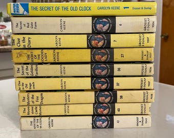 Nancy Drew Mystery Books Caroly Keene Hard Copy Most from 1960&#39;s 9 Titles to Choose From 6.99 and Up to Choose From