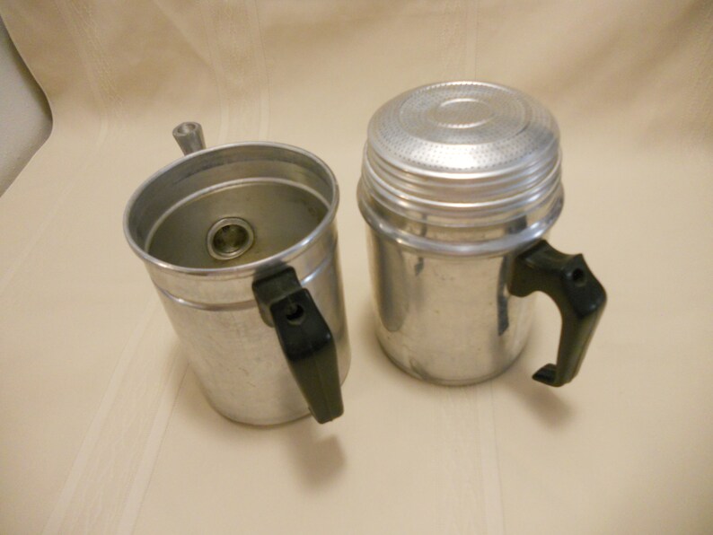Vintage Aluminum Tea Pot Double Handled Made in Italy G V 10 Etsy