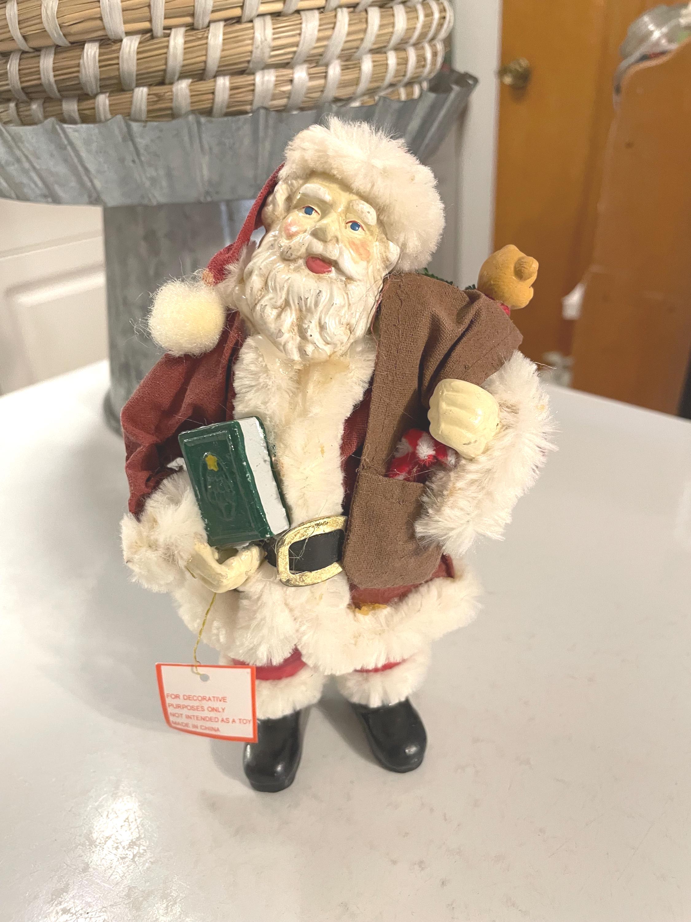 Fabric Mache Santa - Etsy