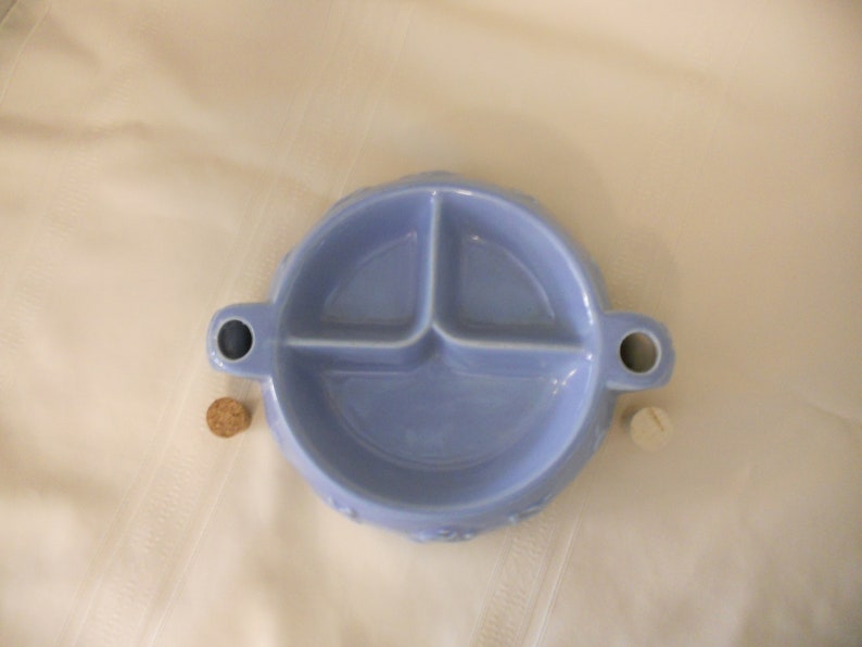 Vintage Hankscraft Blue Divided Heated Baby or Toddler Dish Etsy