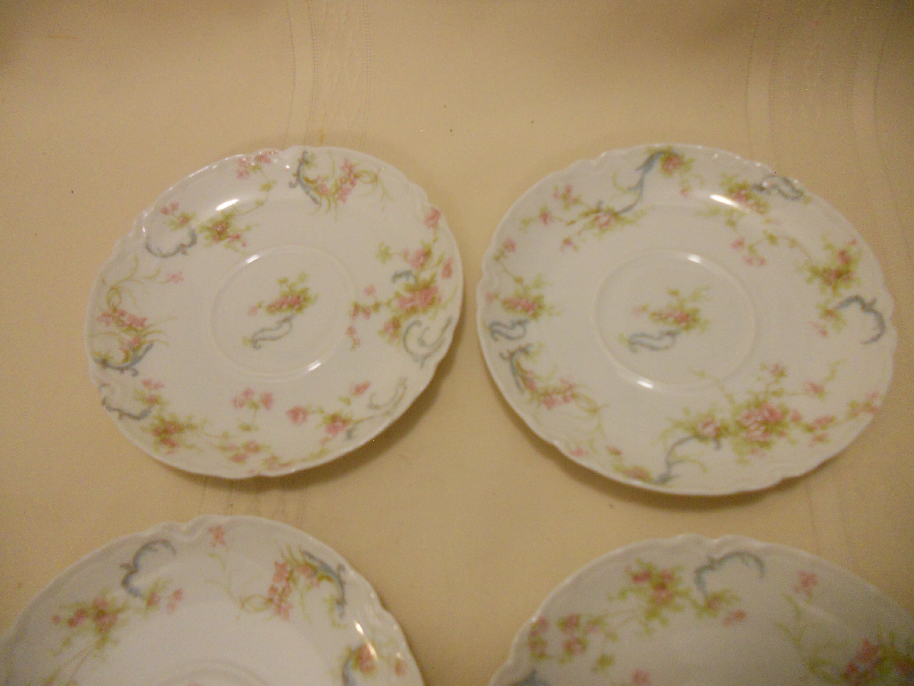 Vintage Haviland China Schleiger Pattern 4 Saucers Limoges Etsy