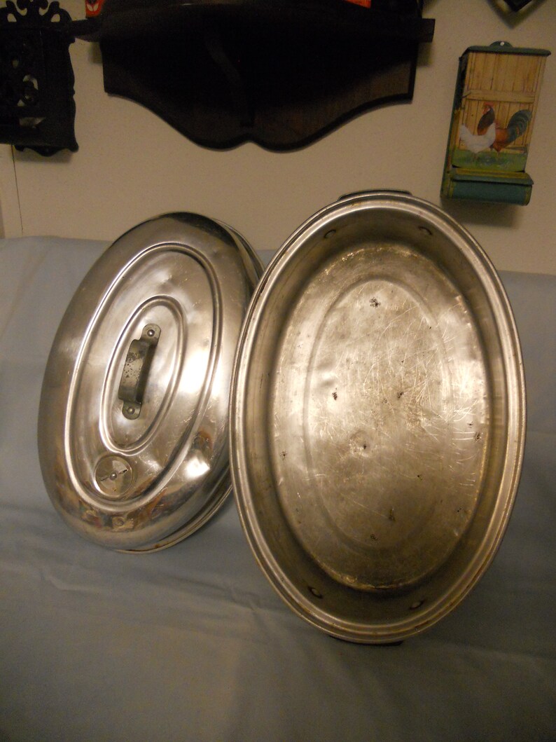 Vintage Comet Large Aluminum Roaster 16 X 10.5 X 6 Inch Etsy