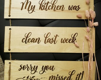 My kitchen was clean...
