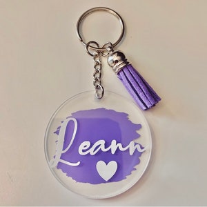 Personalized Acrylic Keychain | Personalized Keychain  | Gift Idea  | Key Ring | Personalized Gifts | Name Keychain | Keychain | Tassel