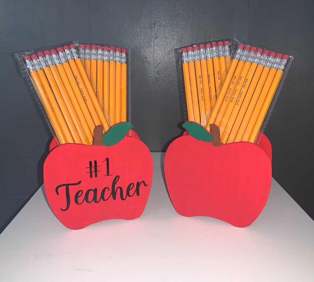 Teacher Apple Pencil Holder Teacher Classroom Decor 1 Teacher Teacher