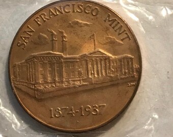 1973 Commemorative San Francisco Mint Medallion - Factory Sealed