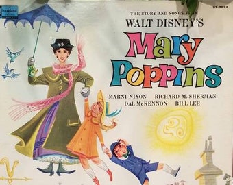1964 Disney's, MARY POPPINS, DISNEYLAND Records, Disney Classic Vintage Records