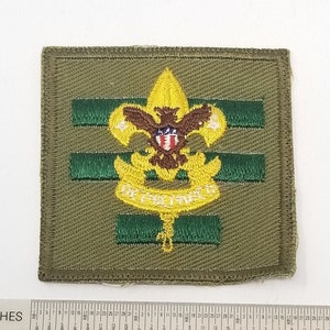 1950s Boy Scout (BSA) Senior Patrol Leader Patch - Gauze Back, Vintage