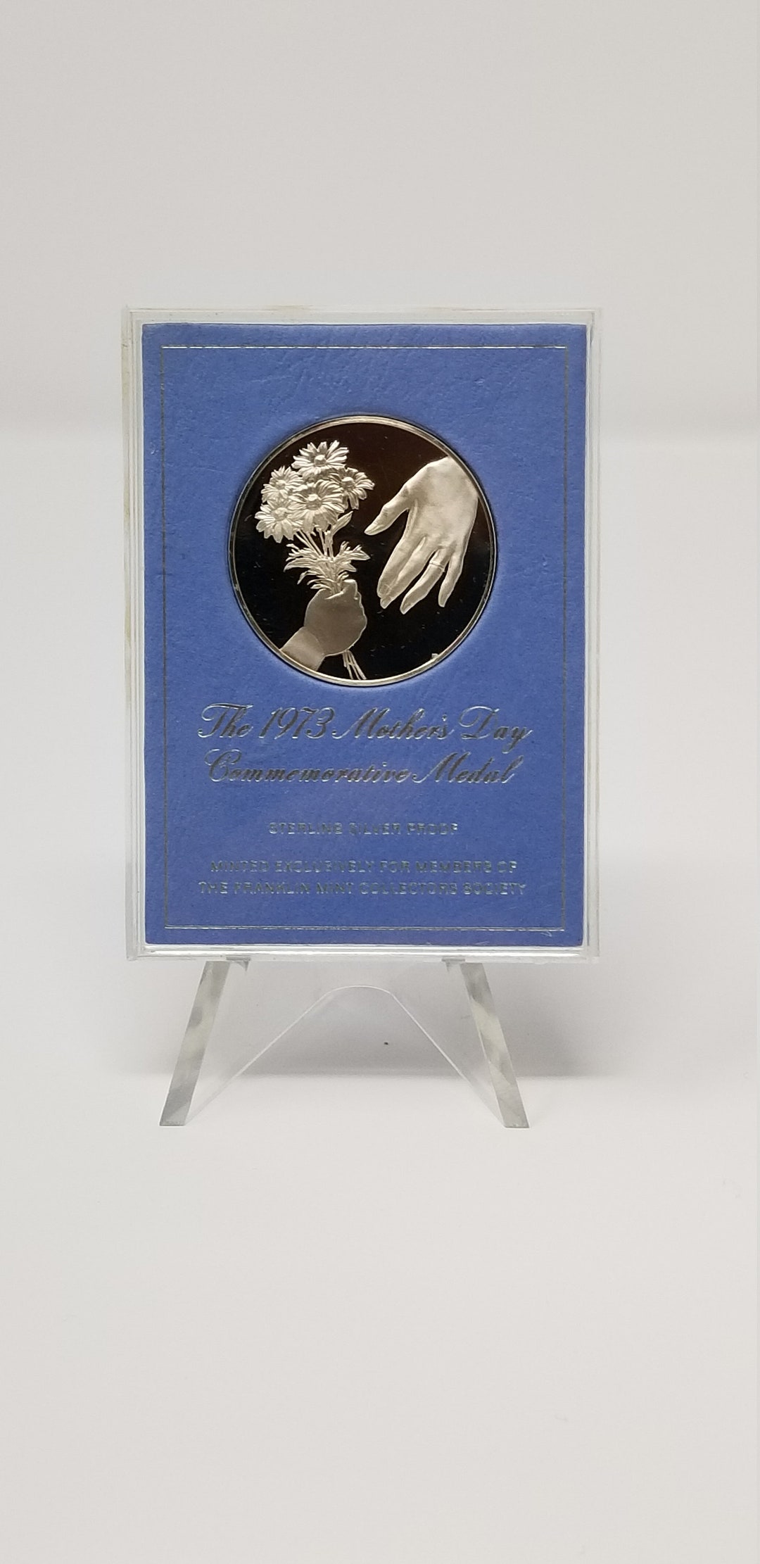 1973 Mothers Day, Franklin Mint Sterling Silver Proof - Child and