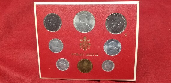 1965 Vatican City Pontiff Paul VI Anno III Mint Set (M C M L X V