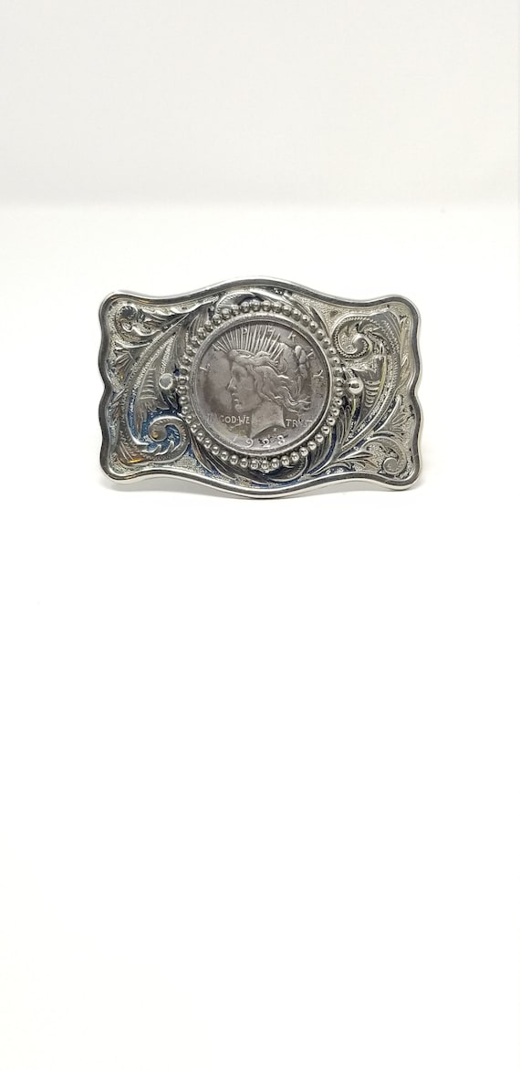 1923-S Peace Dollar (VF) Vintage silver Belt Buckl