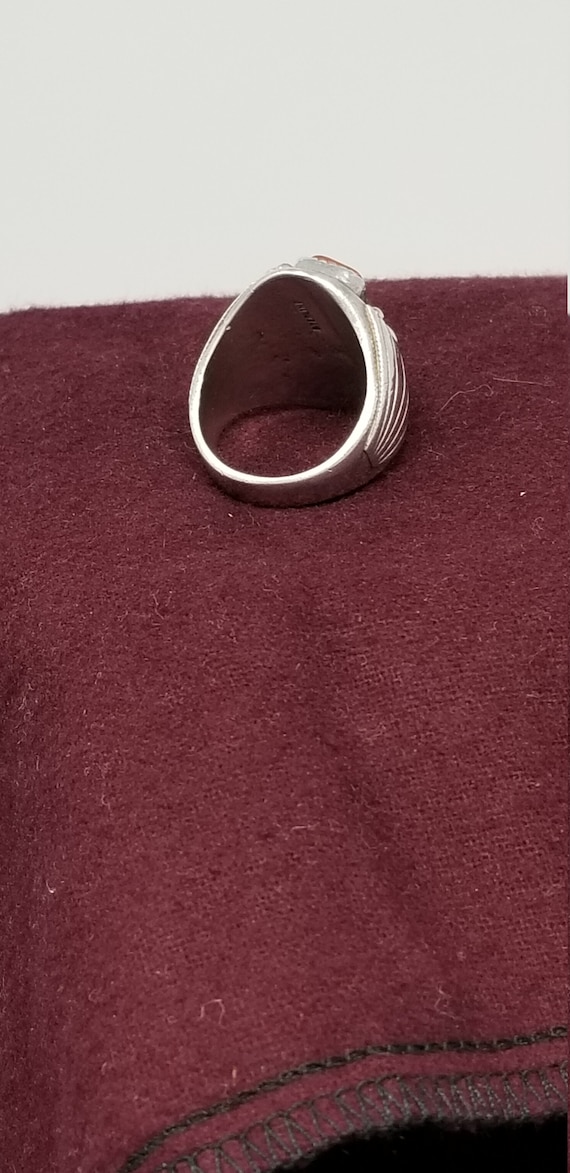 1960's Southwestern Solid Silver and Turquoise St… - image 5