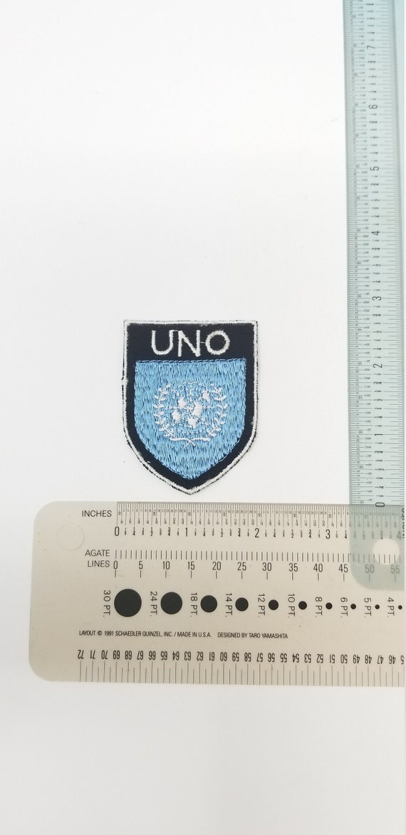 1970s UNO World UN United Nations Flag Patch, Coll