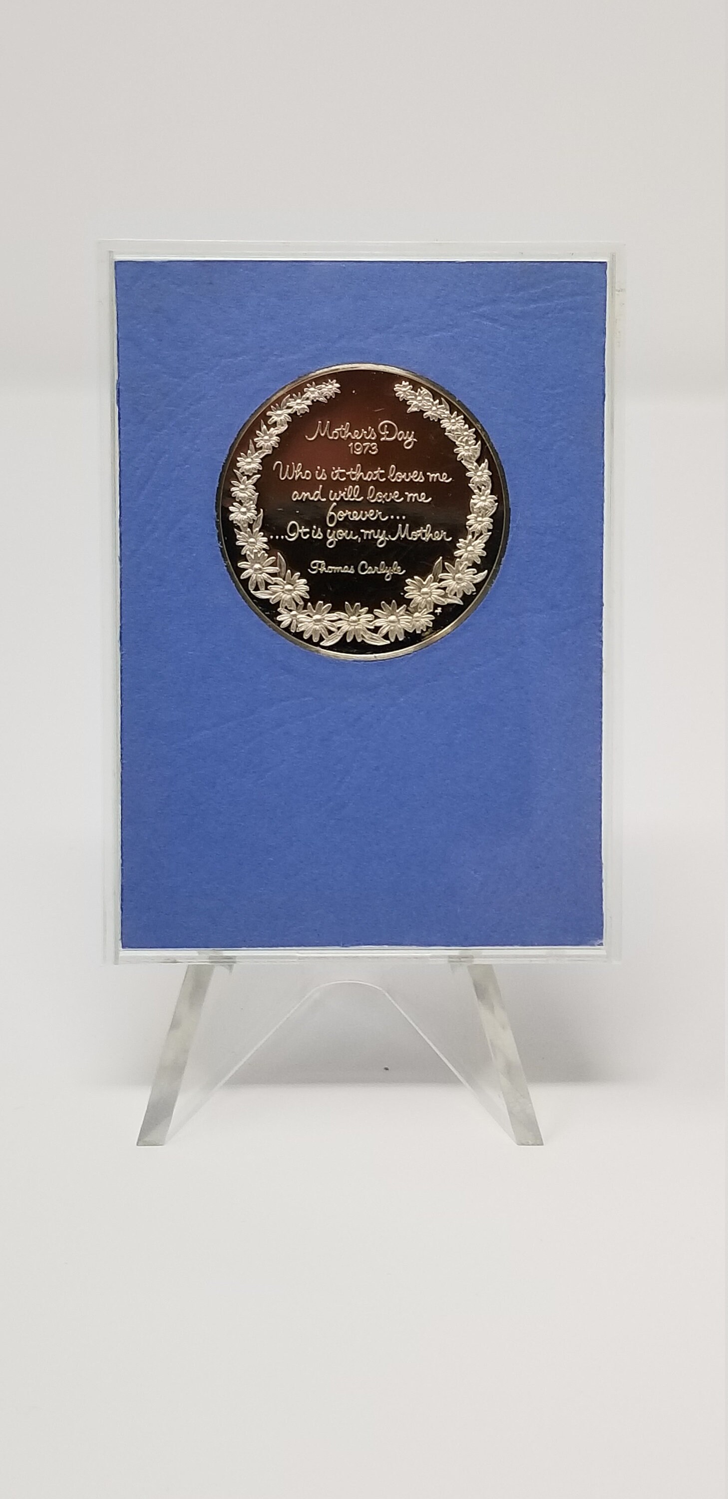 1973 Mothers Day, Franklin Mint Sterling Silver Proof - Child and