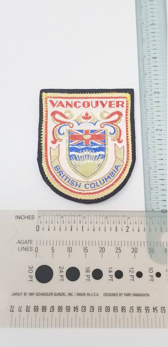 1960s Vintage Vancouver, British Columbia Travel Patch - Collection Series.