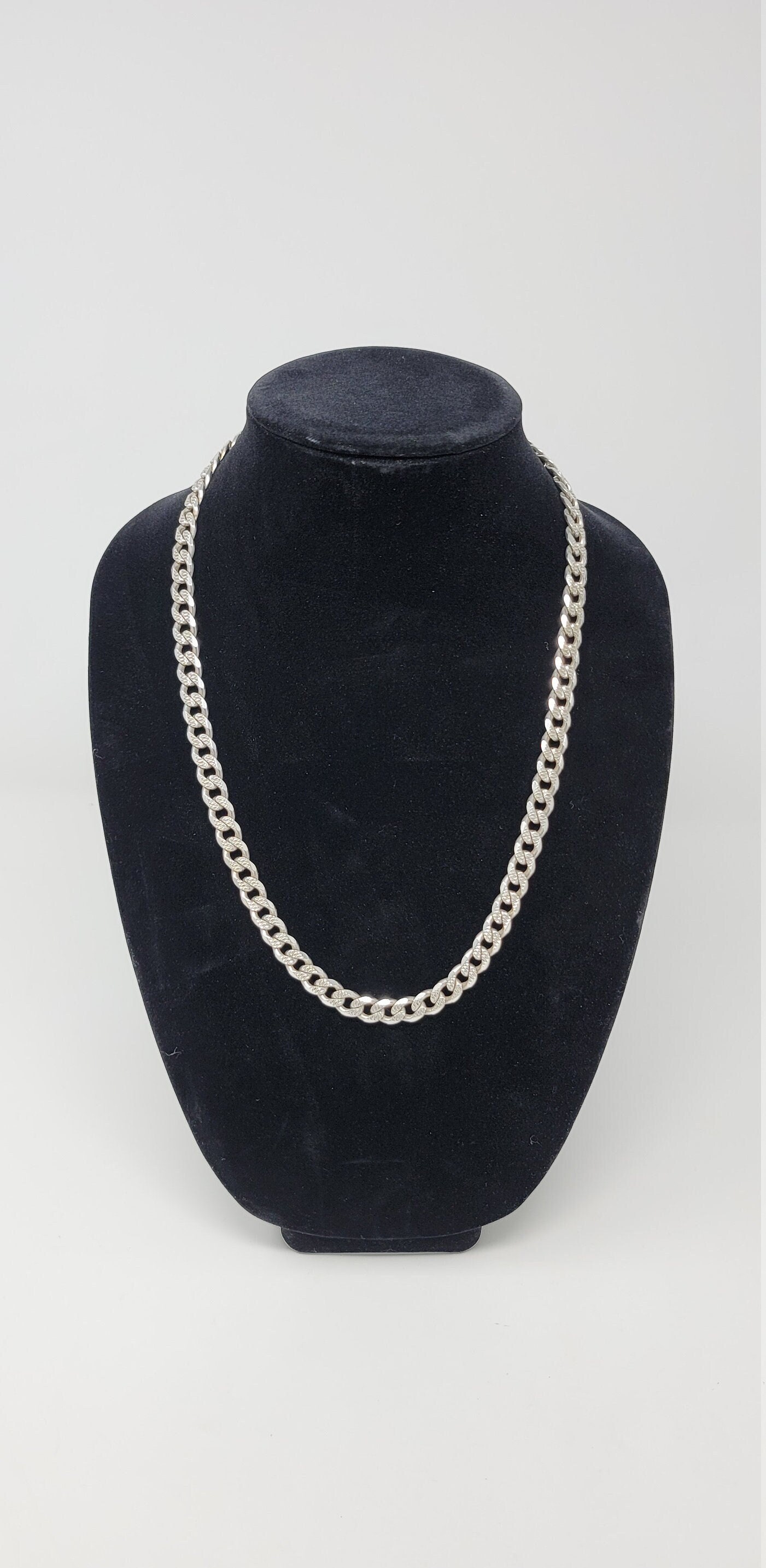 ネックレス・ペンダント ROMANTINUER SN182 Bread Clip Curb Chain Necklace Bulova Jewelry Men's Classic 24mm Curb Chain Blue IP and