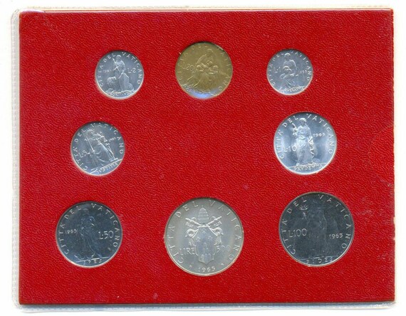 1965 Vatican City Pontiff Paul VI Anno III Mint Set (M C M L X V