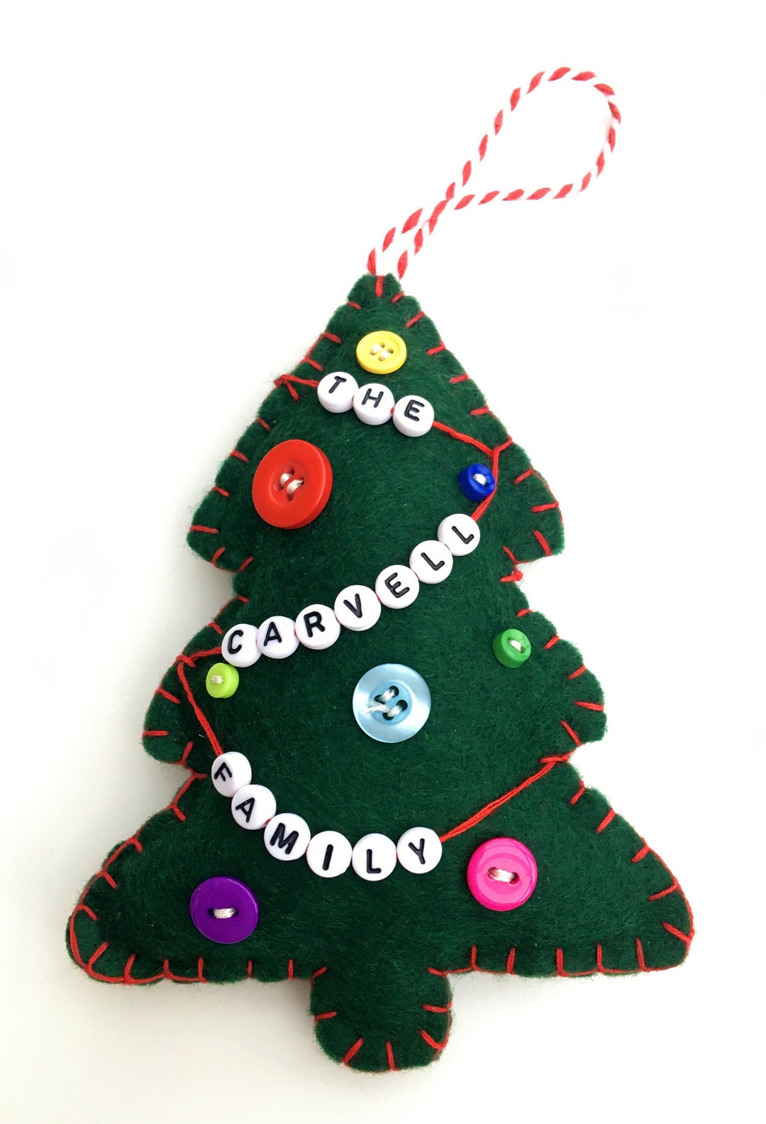 Personalised Christmas Decorations Etsy UK