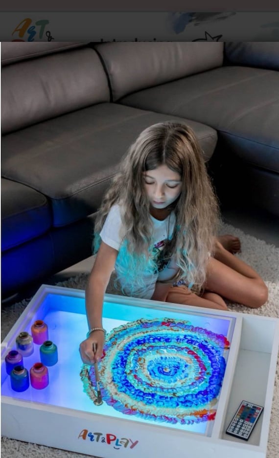 Light Activity Table Box for Toddlers and Kids Montessori Etsy