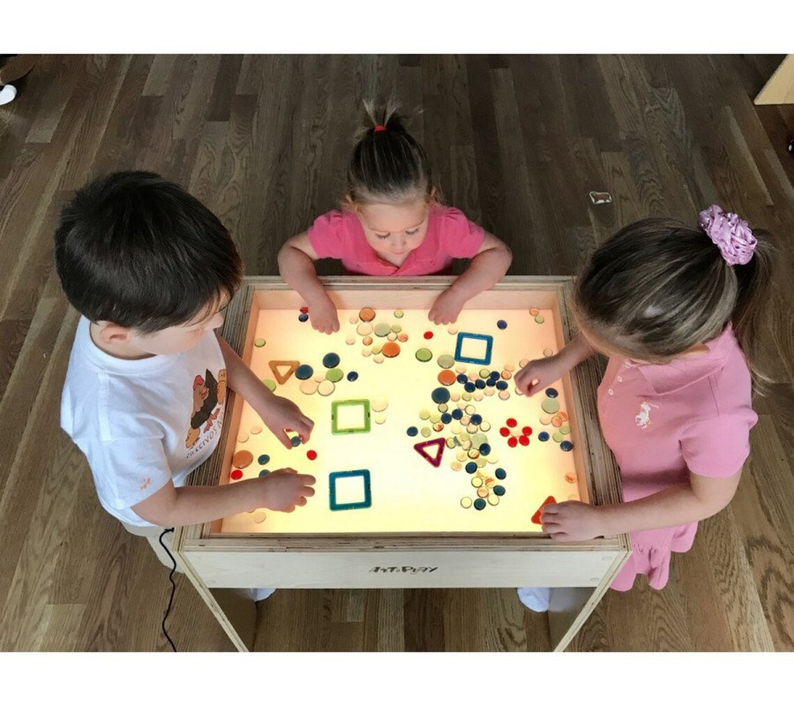 Light Table for toddlers and kids. Montessori Sensory bin Etsy