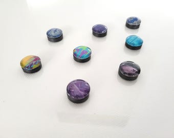 Handmade Magnets (Medium): Mystery Colors (18mm) - Set of 5