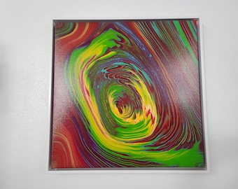 Vortex Bows - Gorgeous Acrylic Hand Made Original Artwork by Molly's Artistry 20 inch x 20 inch framed Canvas.