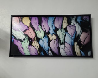 Pearlized Passion - Gorgeous Acrylic Hand Made Original Artwork by Molly's Artistry 15 inch x 30 inch framed Canvas.