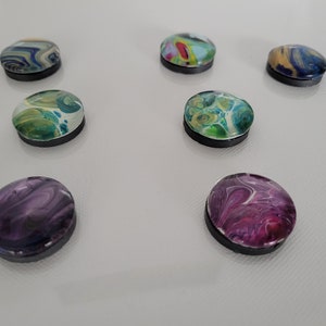 Mystery Magnets! - Large 30mm Hand Made round magnets. 2 for 10 dollars - lots of different colors!