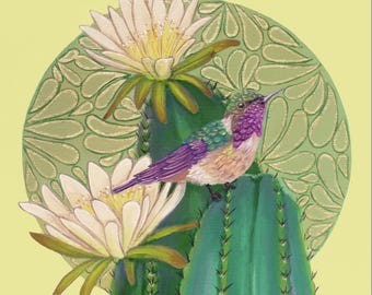 Colibrí Reposando- Print, Mexican Art