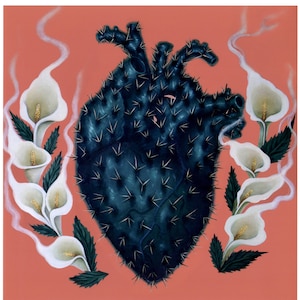 Corazon Valiente - Print, Mexican Art, Cactus