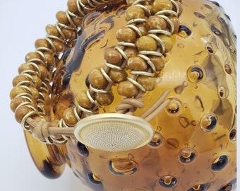 Gold Grapevine Double Wrap Bracelet, Gold Decorative Bead, Wrap Bracelet, Beaded Bracelet