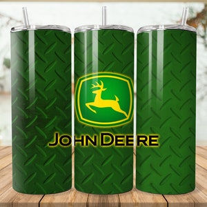 John Deere グリーン クローム タンブラー | John Deere トラクター | 農場および牧場用トラクター