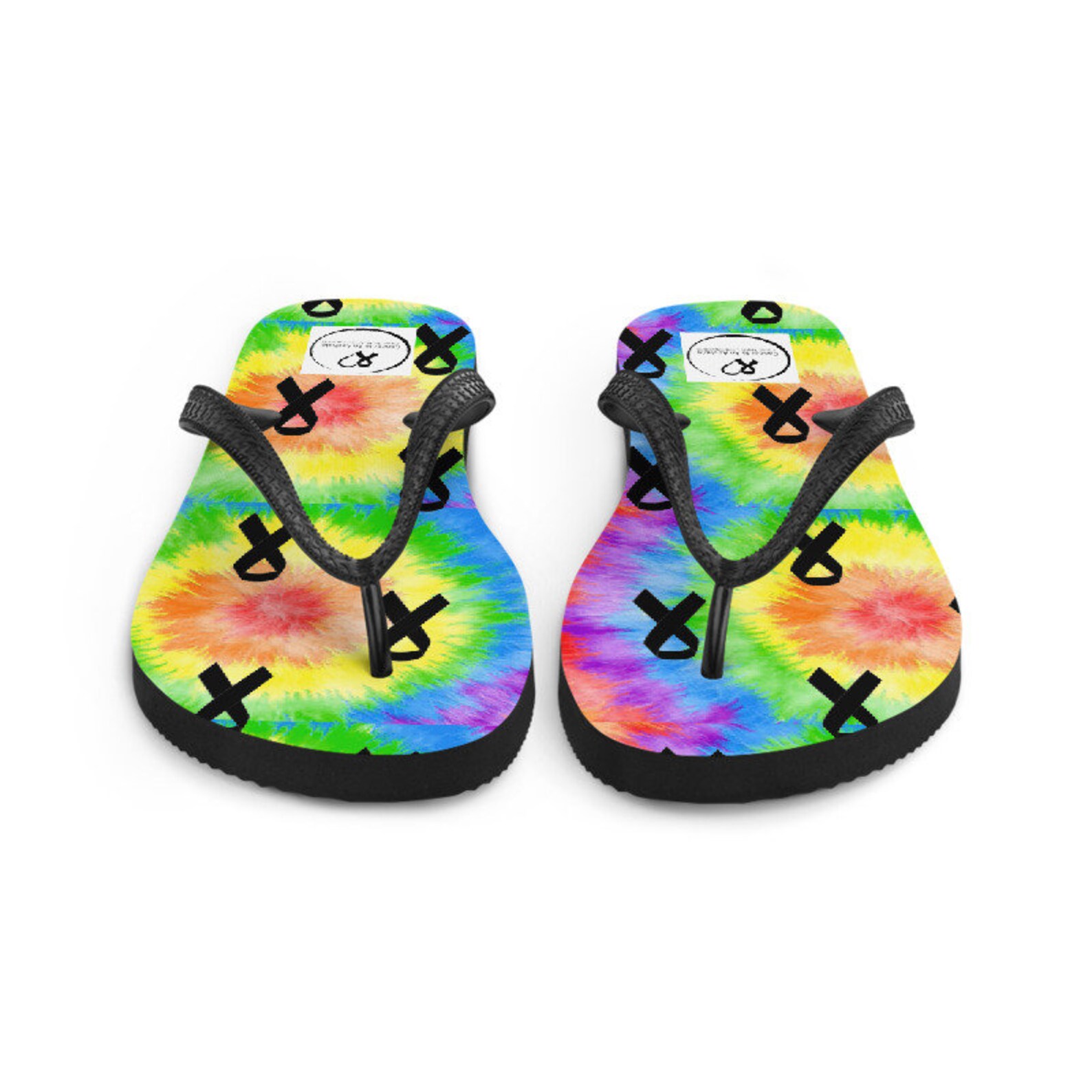 Rainbow Awareness Unisex FlipFlops Etsy España
