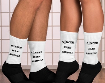 Cancer Is An Asshole socks (unisex)