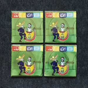 Hand-Painted Mexican Talavera Tile Coaster Set of 4 - Perfect Gift for Nature Enthusiasts
