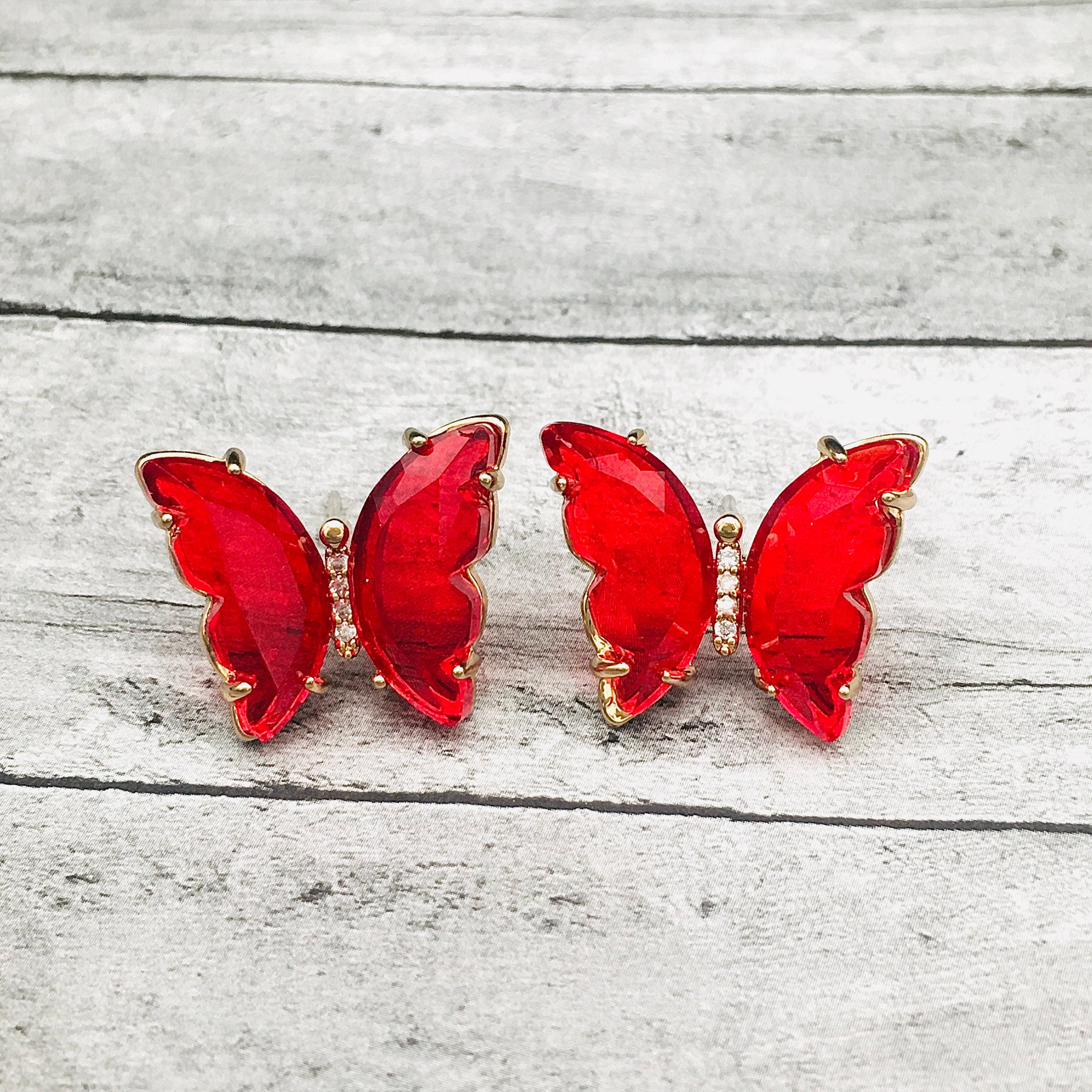 Cheap cheap red earrings