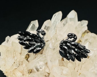 Black Swan Earrings: Bohemian Stylish Bird Jewelry | Gift for Women,Natural Lover Gift , Wedding Gift