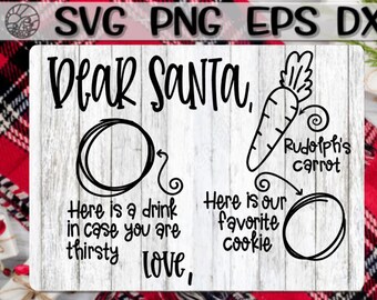 Dear Santa Svg Etsy