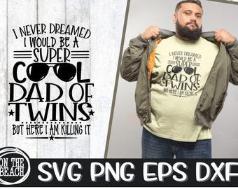 Download Dad Of Twins Svg Etsy