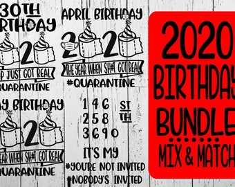 Download April birthday svg | Etsy