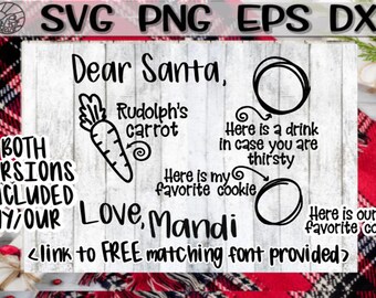 Download Dear Santa Tray Svg Etsy PSD Mockup Templates