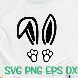 Easter Bunny Ears Feet Bunny Ears Digital Download Bunny SVG Easter