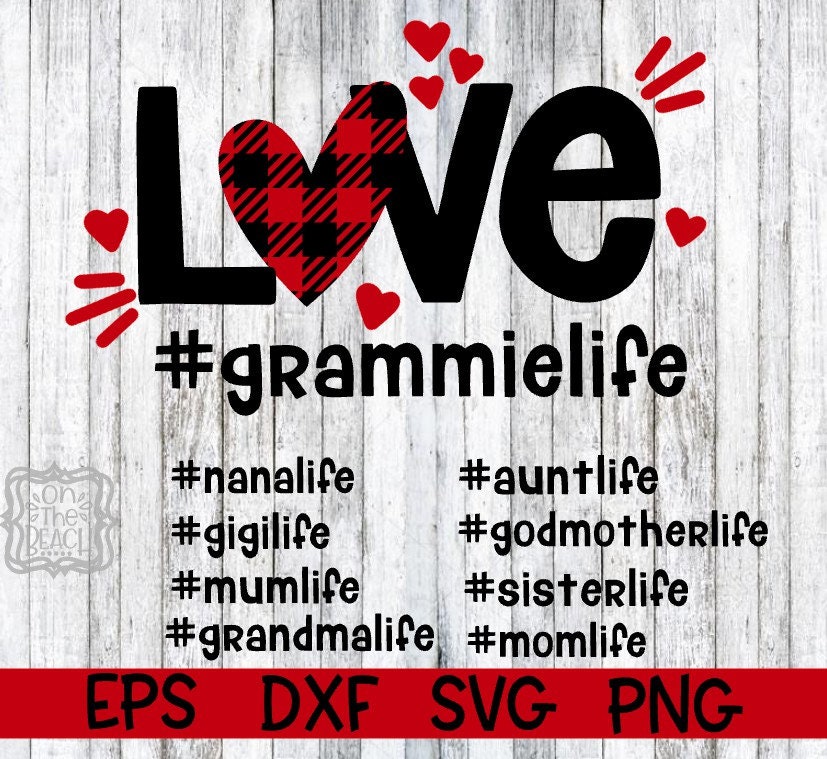 Love Gigi Life Gigilife Buffalo Plaid Heart Floral T Shirt Love Gigi Life Gigilife Buffalo Plaid Heart Floral T Shirt