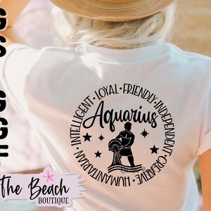 Aquarius SVG Aquarius PNG Horoscope Svg Horoscope Png Astrology Png Shirt Design Image Mother&#39;s Png Sublimation Cutting Cricut Download