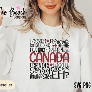 Kanada SVG Kanada Ahornblatt Loonie Toonie Hockey Svg Canada Day Png Kanada Tag Shirt 1. Juli SVG Cricut Sublimation Print Bild Vektor