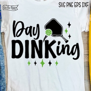Giorno Dinking SVG Pickleball SVG Pickle Ball Cricut Svg Sublimazione Png Design Taglio File di taglio Pickle Ball Svg Dink
